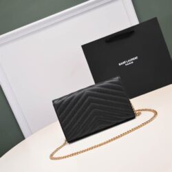 YSL Monogram chain wallet replica