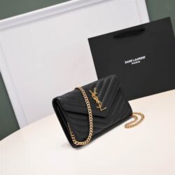 YSL Monogram chain wallet replica