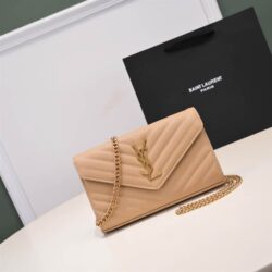 YSL Monogram chain wallet replica