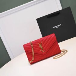 YSL Monogram chain wallet replica