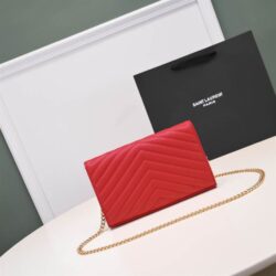 YSL Monogram chain wallet replica