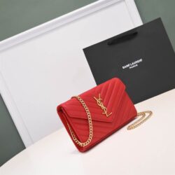 YSL Monogram chain wallet replica