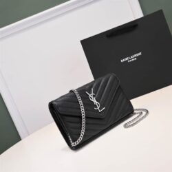 YSL Monogram chain wallet replica