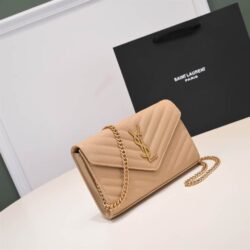 YSL Monogram chain wallet replica