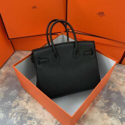 Hermes Togo Leather Gold Hardware Birkin 30 Bag with Twilly Scarf replica