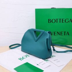 Bottega Veneta Small Leather Point Top-Handle Bag