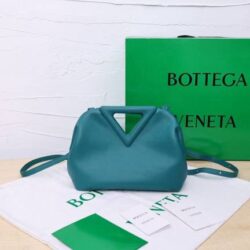 Bottega Veneta Small Leather Point Top-Handle Bag