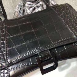 Balenciaga Hourglass Small croc-effect leather tote replica