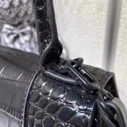 Balenciaga Hourglass Small croc-effect leather tote replica