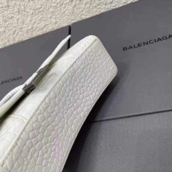 Balenciaga Hourglass Small croc-effect leather tote replica