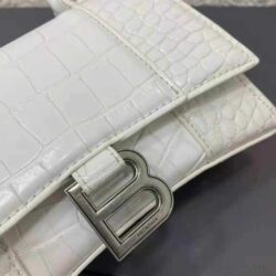 Balenciaga Hourglass Small croc-effect leather tote replica