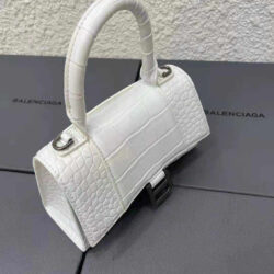 Balenciaga Hourglass Small croc-effect leather tote replica