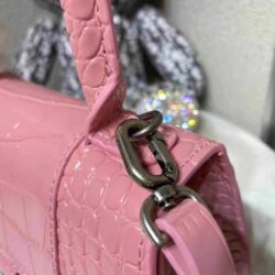 Balenciaga Hourglass Small croc-effect leather tote replica