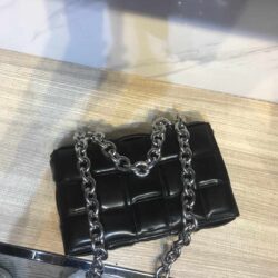 Bottega Veneta Cassette chain-padded leather shoulder bag replica