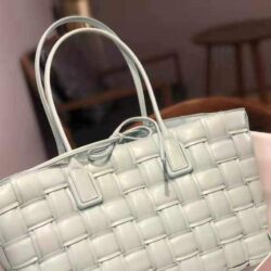 Bottega Veneta Intrecciato Quilted Cabat Leather Tote