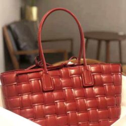 Bottega Veneta Intrecciato Quilted Cabat Leather Tote