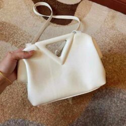 Bottega Veneta Small Leather Point Top-Handle Bag replica