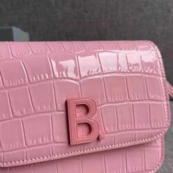 Balenciaga Pink Croc Small B. Bag replica