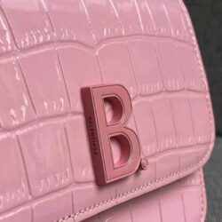 Balenciaga Pink Croc Small B. Bag replica