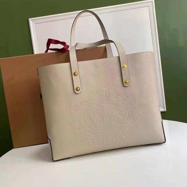 Burberry Leather Crest Small Tote Bag replica