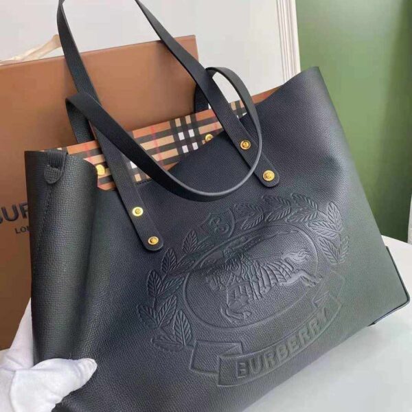 Burberry Leather Crest Small Tote Bag replica