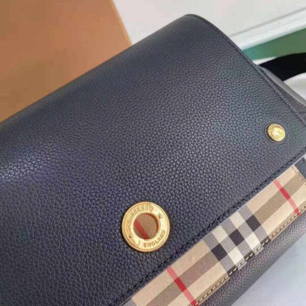 Burberry Small Leather and Vintage Check Crossbody Bag replica