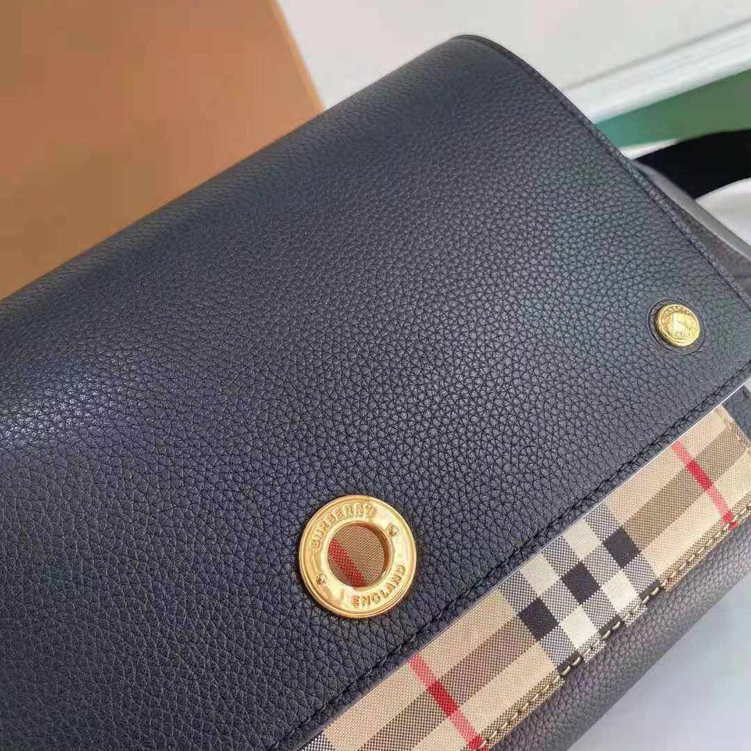 Burberry Small Leather and Vintage Check Crossbody Bag replica