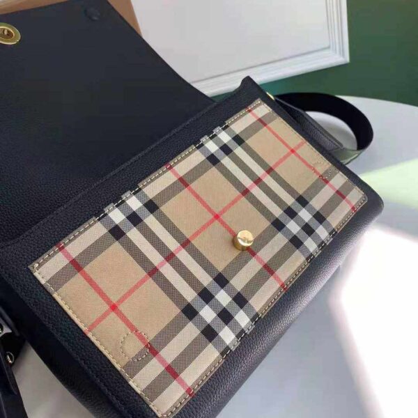 Burberry Small Leather and Vintage Check Crossbody Bag replica