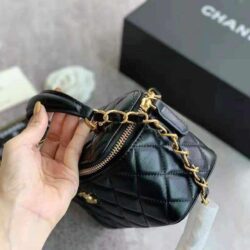 Chanel Trendy CC Vanity Case With Chain Quilted Lambskin Small