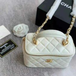 Chanel Trendy CC Vanity Case With Chain Quilted Lambskin Small