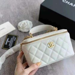 Chanel Trendy CC Vanity Case With Chain Quilted Lambskin Small