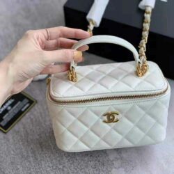 Chanel Trendy CC Vanity Case With Chain Quilted Lambskin Small