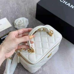 Chanel Trendy CC Vanity Case With Chain Quilted Lambskin Small