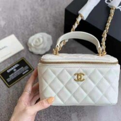 Chanel Trendy CC Vanity Case With Chain Quilted Lambskin Small