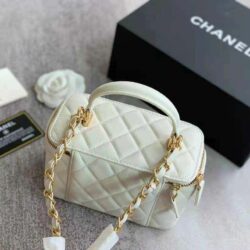 Chanel Trendy CC Vanity Case With Chain Quilted Lambskin Small