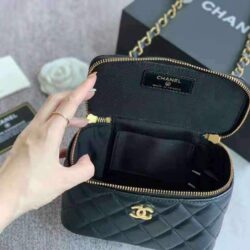 Chanel Trendy CC Vanity Case With Chain Quilted Lambskin Small