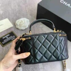 Chanel Trendy CC Vanity Case With Chain Quilted Lambskin Small