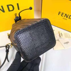 Fendi Mon Tresor Shoulder Bag Small in Coated Canvas with Gold-tone replica