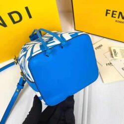 Fendi Mon Tresor Shoulder Bag Small in Coated Canvas with Gold-tone replica