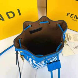 Fendi Mon Tresor Shoulder Bag Small in Coated Canvas with Gold-tone replica