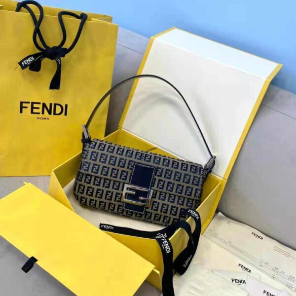 Fendi Zucca Baguette Blue replica