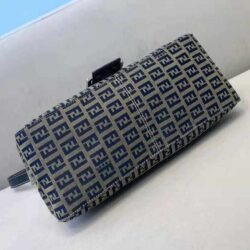 Fendi Zucca Baguette Canvas Mamma Blue replica