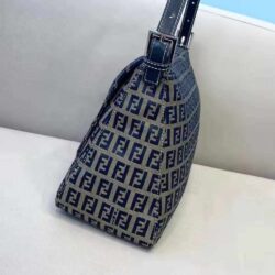 Fendi Zucca Baguette Canvas Mamma Blue replica