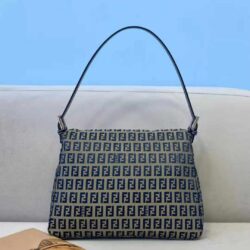 Fendi Zucca Baguette Canvas Mamma Blue replica