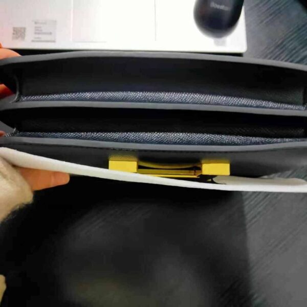 Hermes Black Noir Epsom Constance Mini 18 Handbag replica