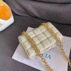 Bottega Veneta Cassette chain-padded leather shoulder bag replica