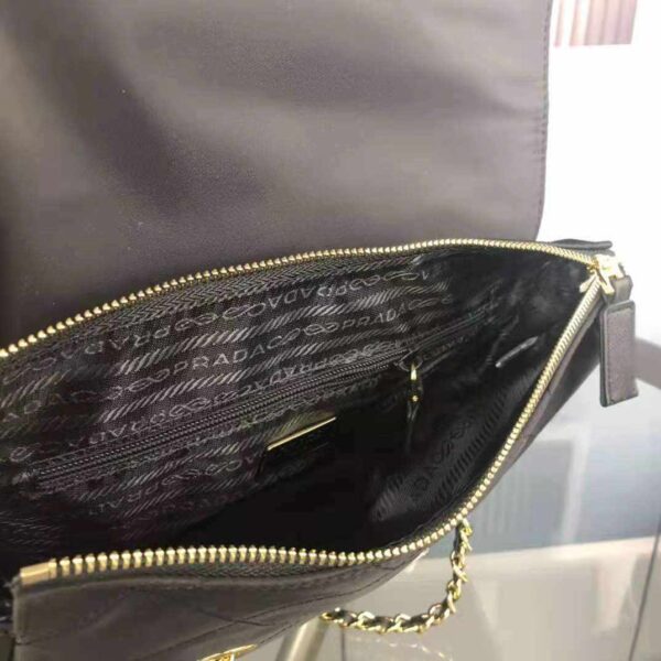 Prada Black Quilted Nylon Vintage Shoulder Bag replica