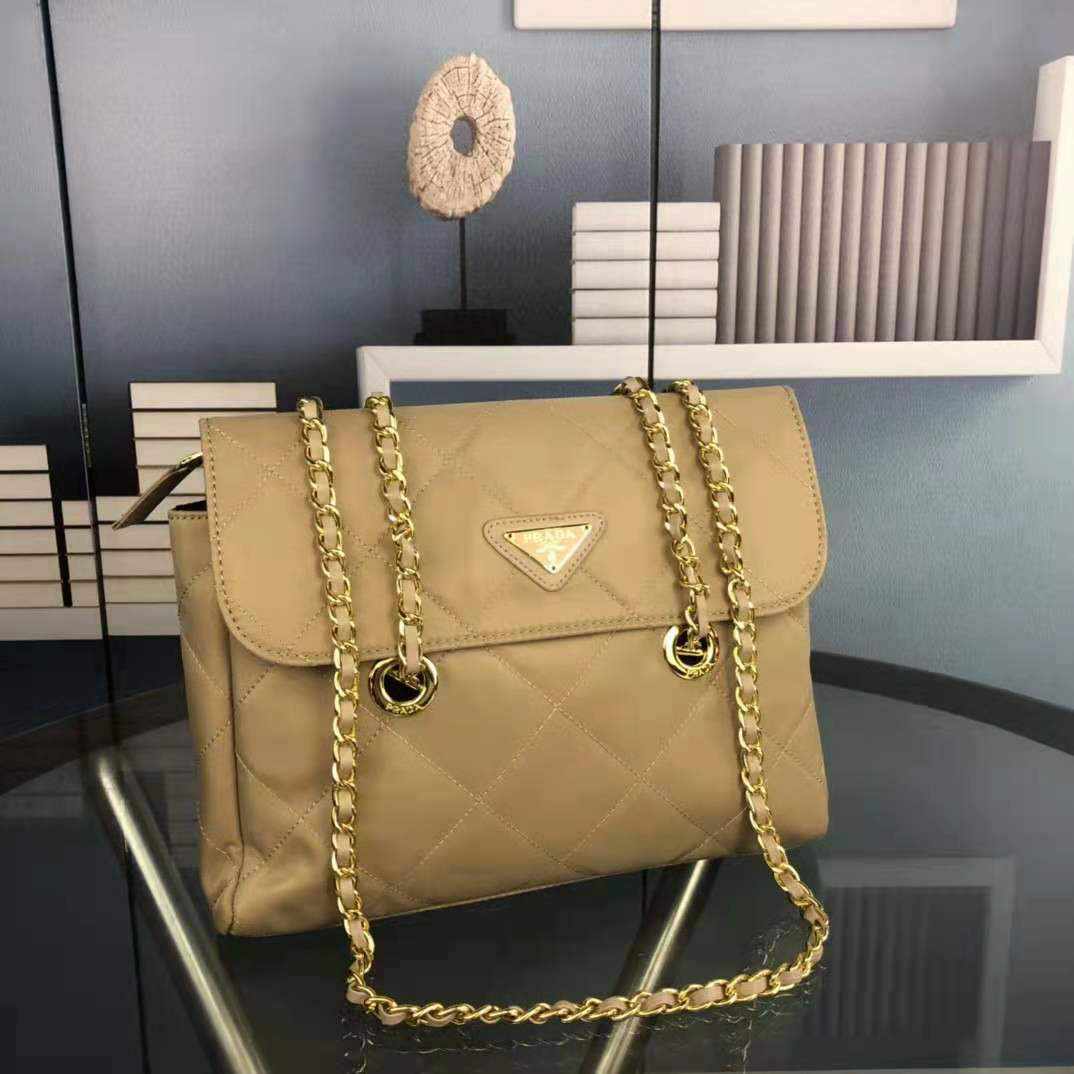Prada Black Quilted Nylon Vintage Shoulder Bag replica