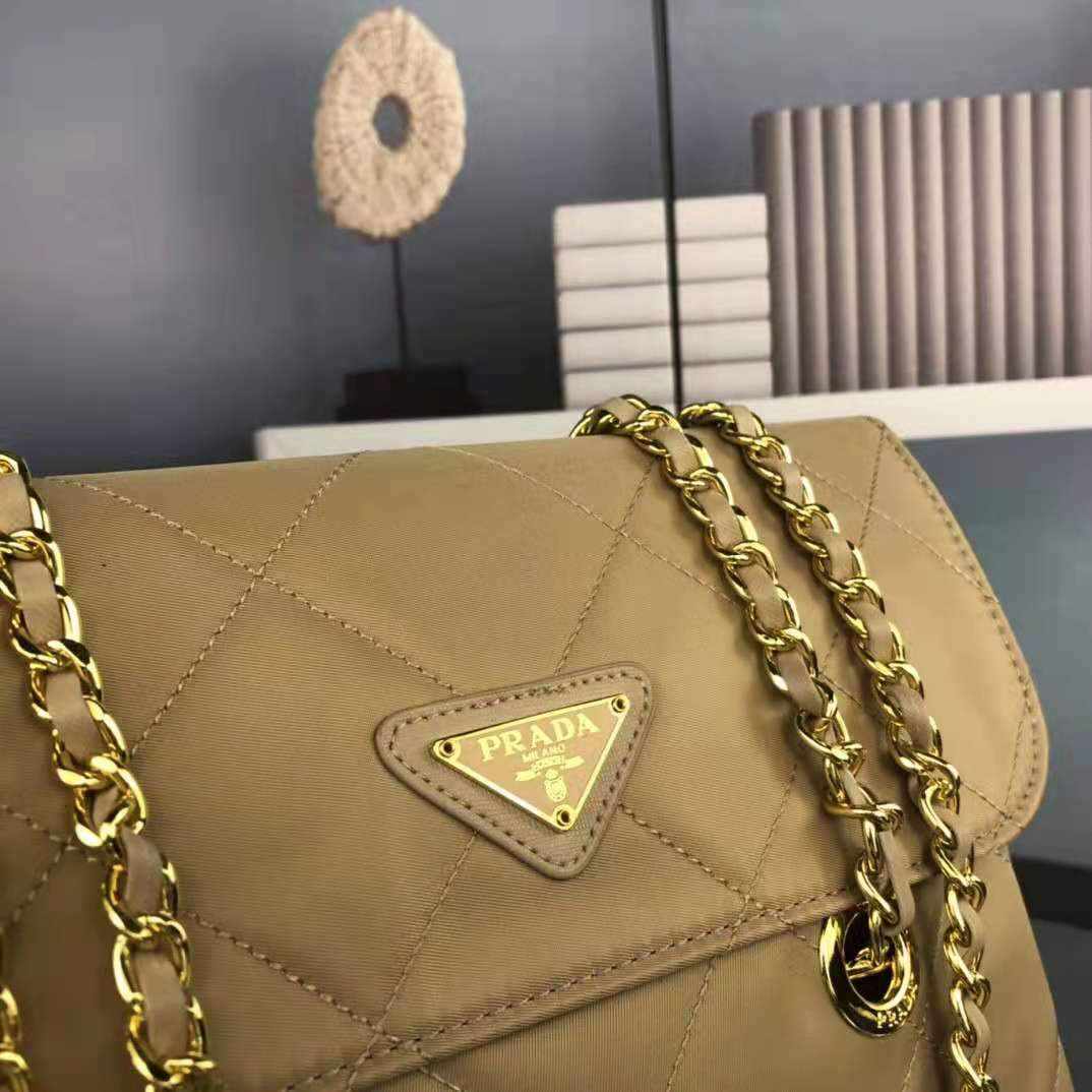 Prada Black Quilted Nylon Vintage Shoulder Bag replica