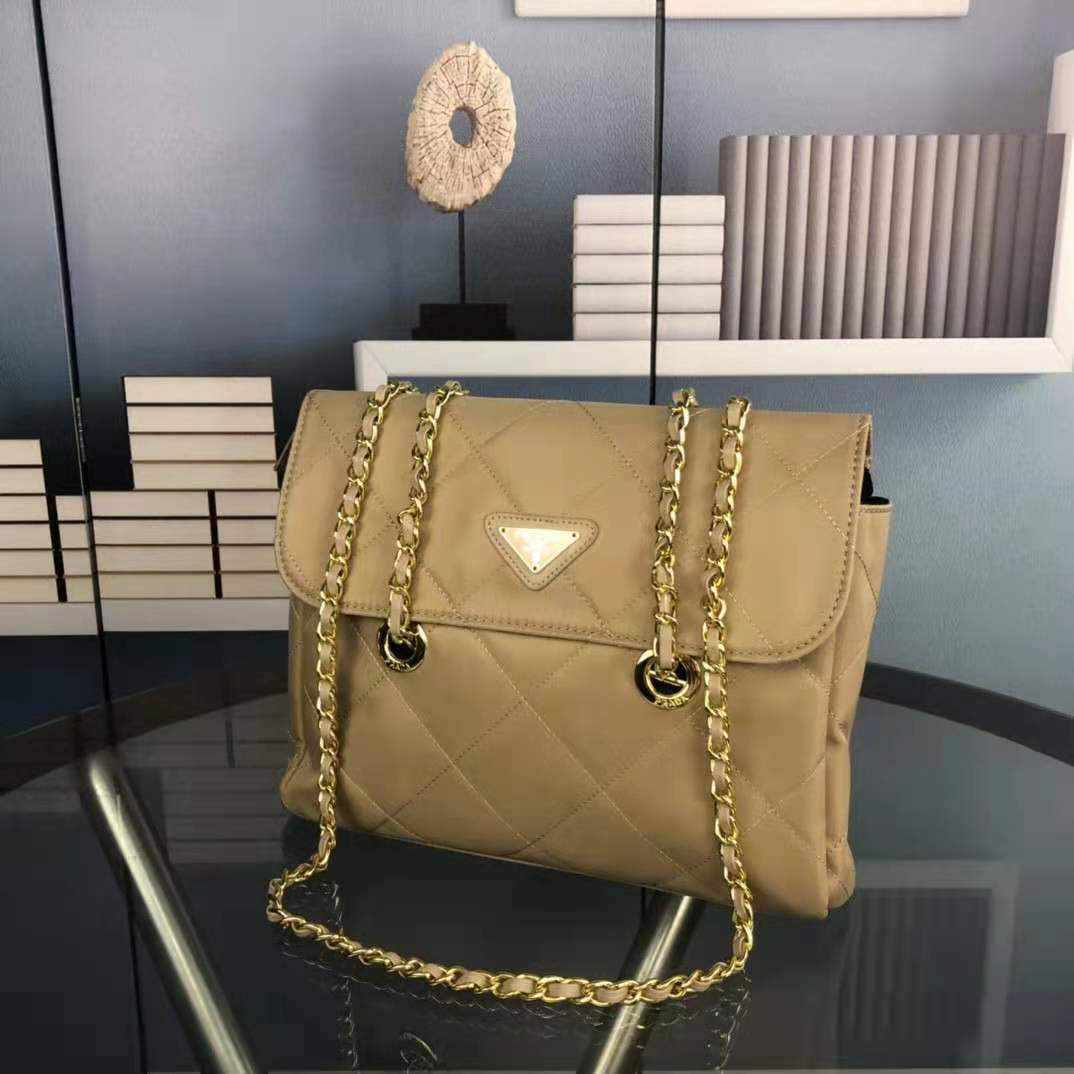 Prada Black Quilted Nylon Vintage Shoulder Bag replica